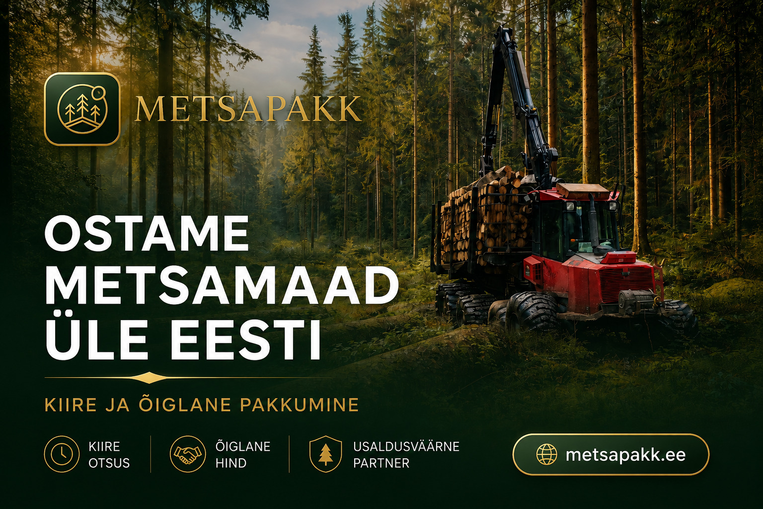 Metsapakk kontakt ja tasuta hinnang